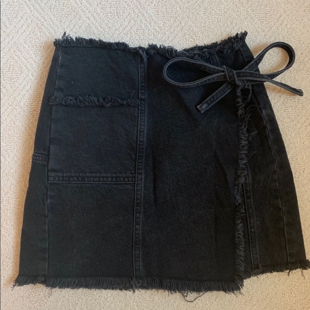 Urban Outfitters black denim skirt